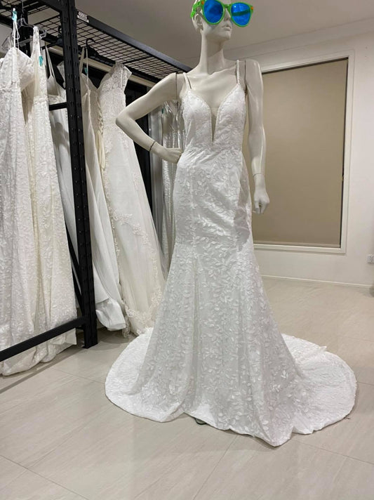 Size 8 White Wedding Dress