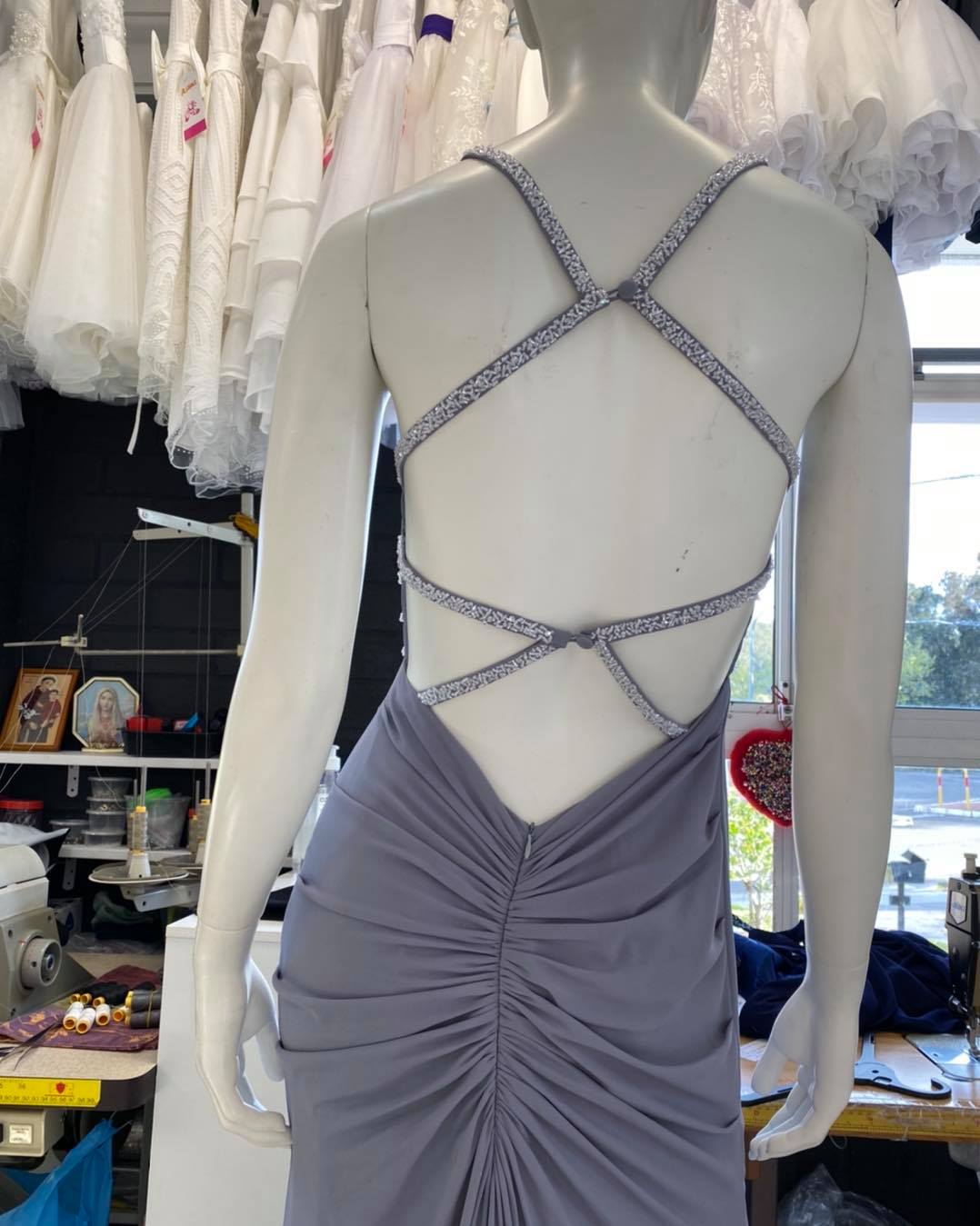 Size 8 Steel Grey Dress