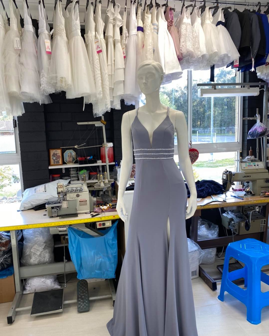 Size 8 Steel Grey Dress