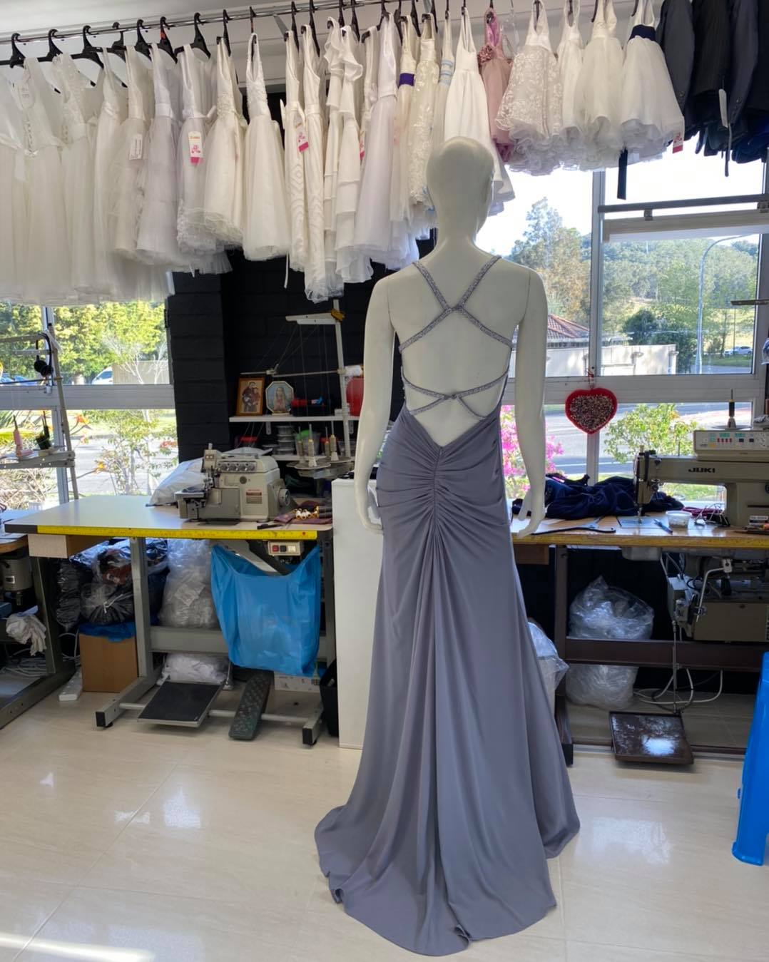 Size 8 Steel Grey Dress