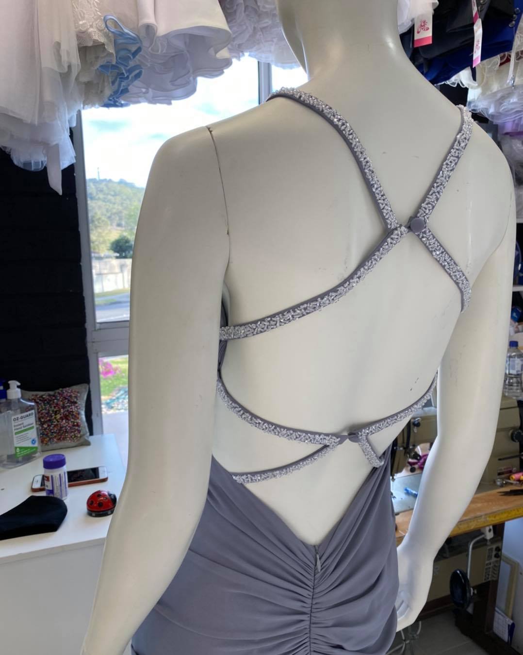 Size 8 Steel Grey Dress