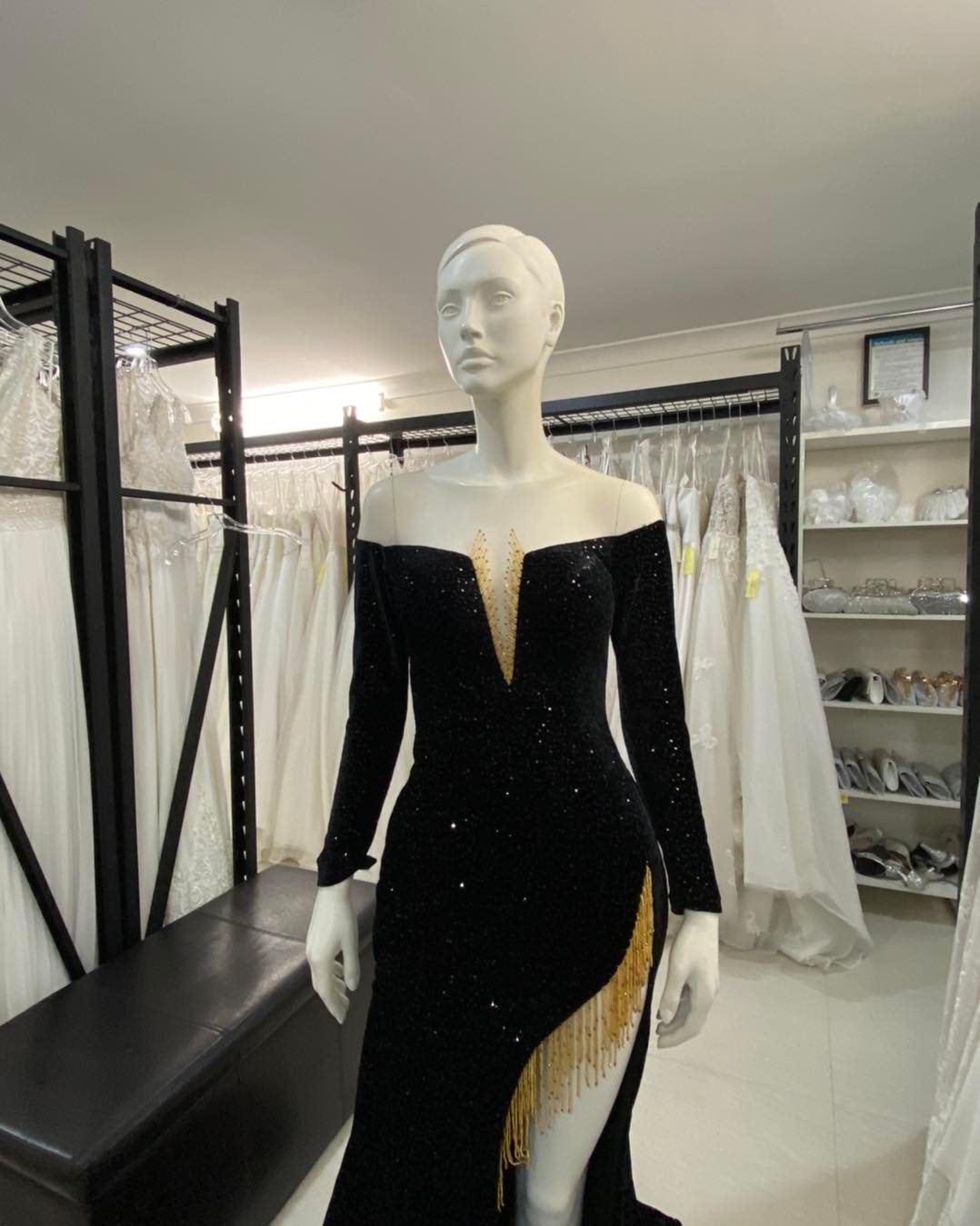Size 8 Black Velvet Dress