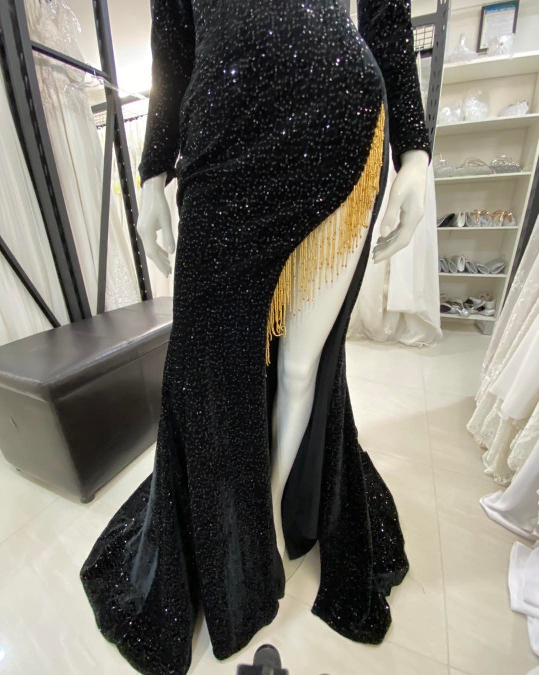 Size 8 Black Velvet Dress