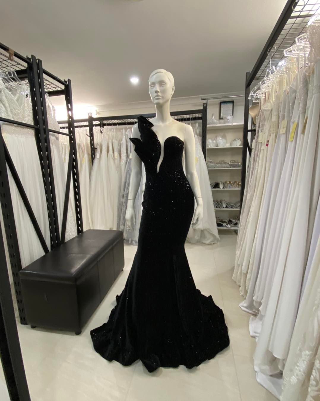 Size 8 Black Velvet Dress