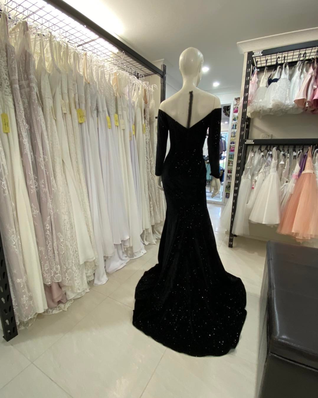 Size 8 Black Velvet Dress