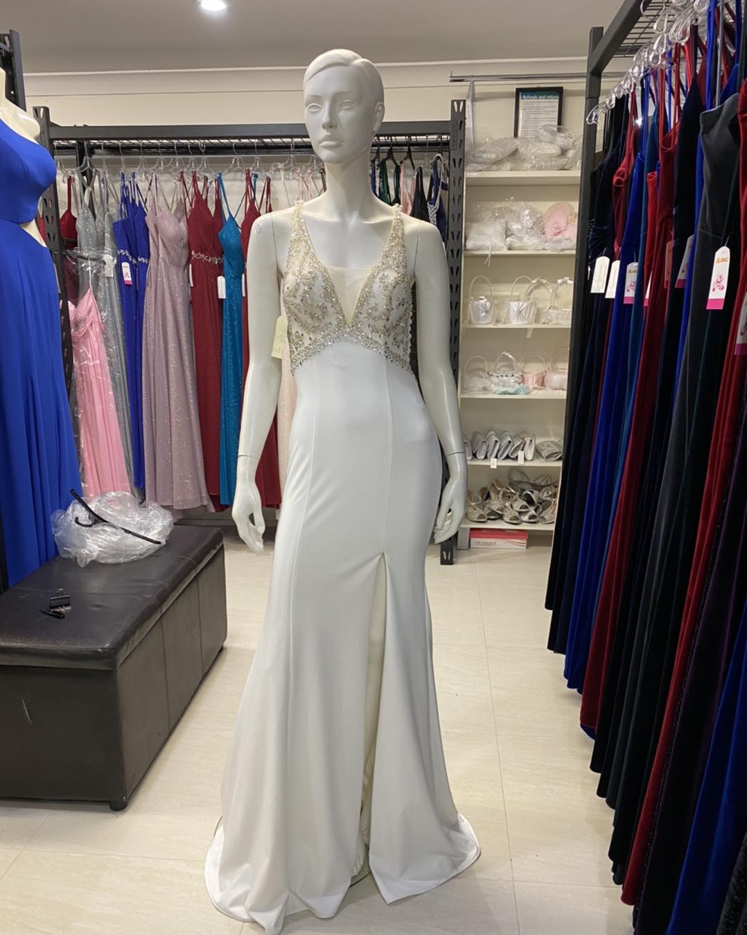 Size 8 Off White Dress