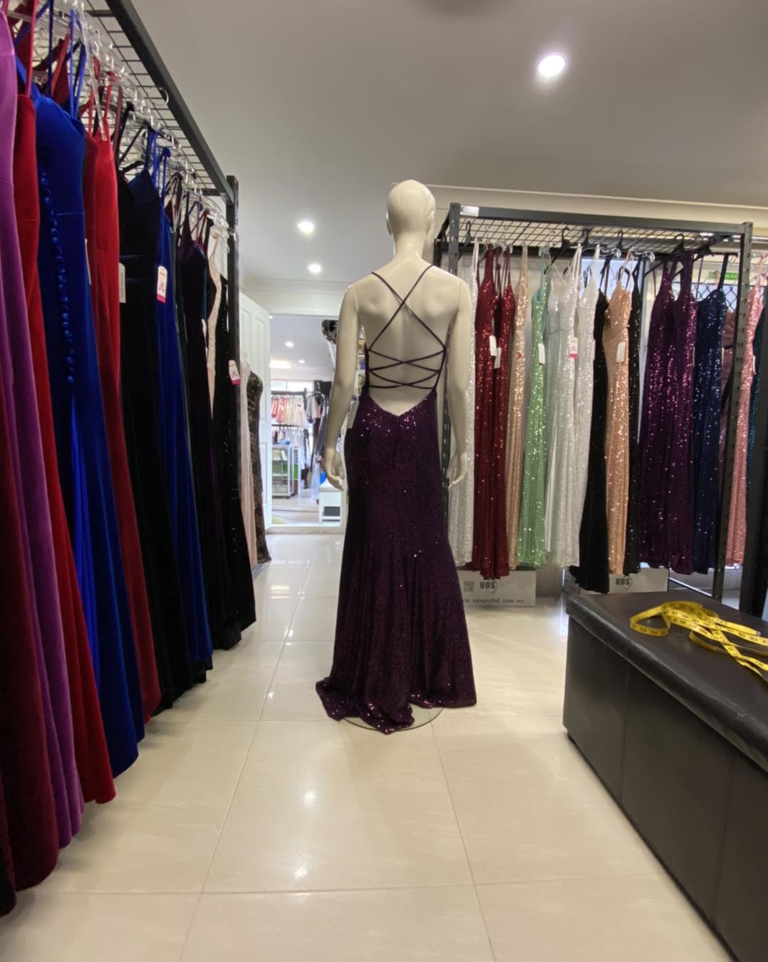 Purple dress 2025 in store