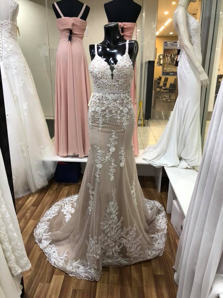 Size 14 Champagne Wedding Dress