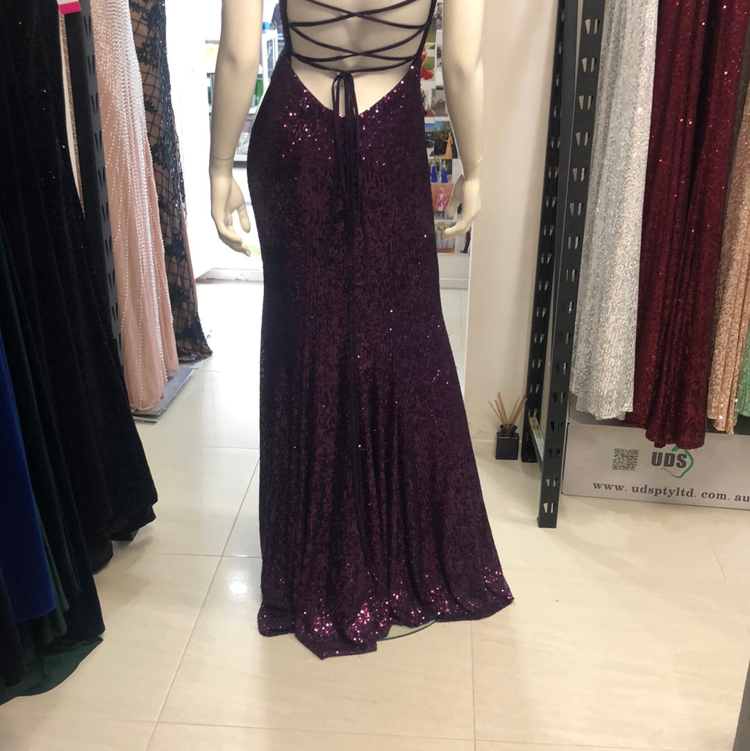 Purple dress hot sale size 6